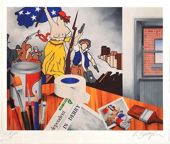 Robert Ballagh (1943), ‘My studio’, 1969 , color print, 109 x 132 cm